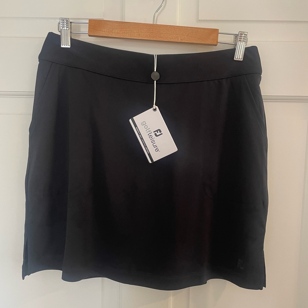 NWT FootJoy Performance Knit Skort Black Medium